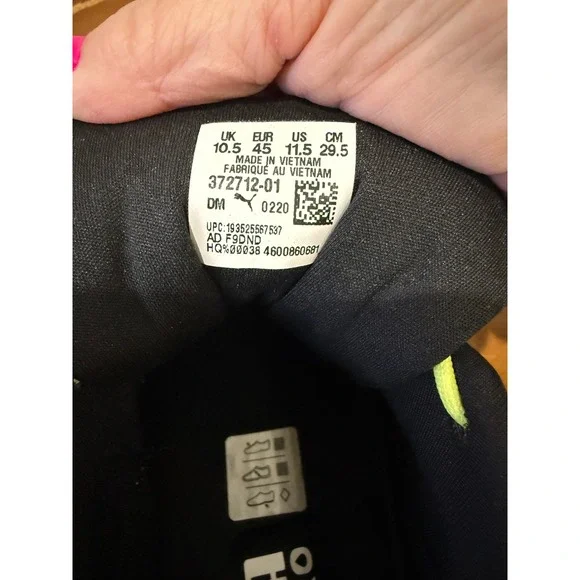 Puma RS-Z Sneakers Mens 11.5 Black White Lime 372712-01 Excellent Running Shoes - Picture 2 of 8